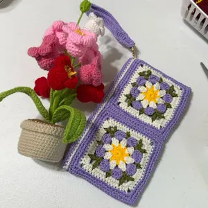Handmade Crochet Keychains, Crochet Yarn Craft Accessories for Toys & Hobbies Enthusiasts