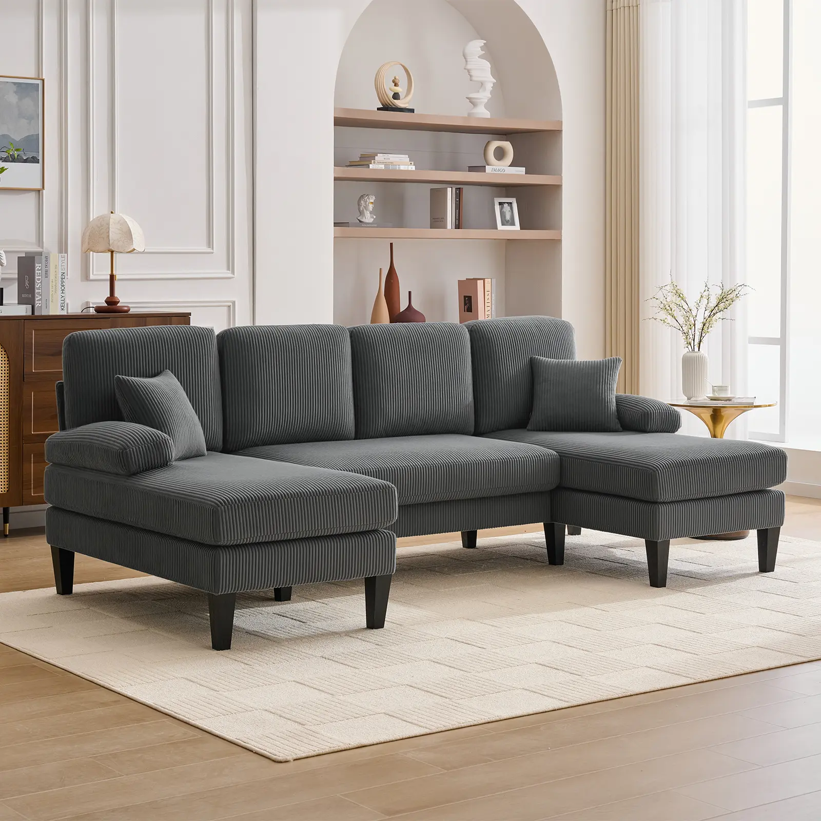 Gray-Corduroy