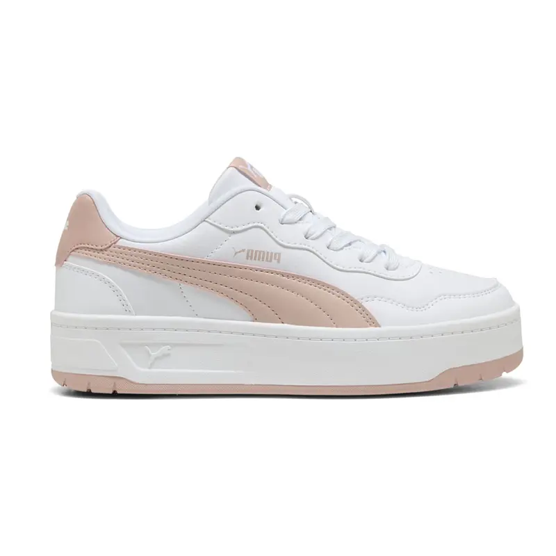 PUMA Womens Court Lally Skye Lace Up Sneakers Shoes Casual - White