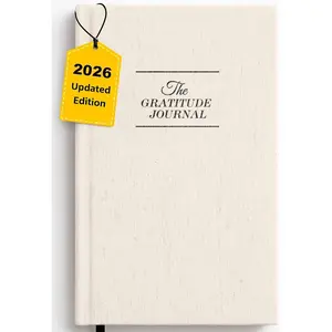 Gratitude Journal - 5 Minute Gratitude Practice with Inspiring Prompts & Quotes for Mindfulness, Reflection & Personal Growth 2026 - Wellness Journal for Men & Women