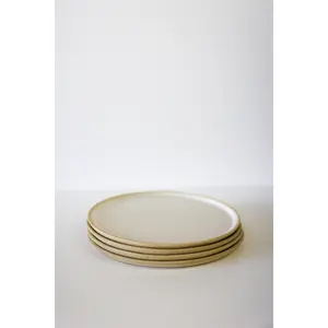 River Dinner Plate | White Speckle (Set of 4)