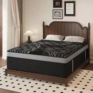 12/14 Inch Twin Full King Queen Mattress , Hybrid Mattress in a Box, Memory Foam and Individual Pocket Springs, Edge Support, Motion Isolation & Pressure Relief, Medium Firm