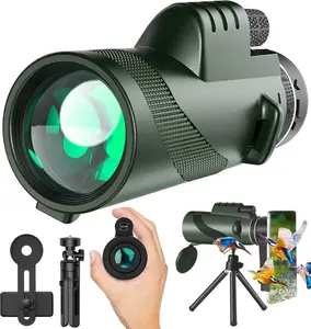 Monocular Telescope monoculars for Kids High Powered 80x100 High Powered Monocular Monoculars for Hiking Hunting Stargazing hd monocular Colorful Digital outdoor equipment