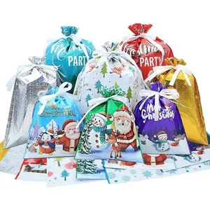 [Promotional Activity] 50-Pack Christmas Gift Bags with Drawstring – Assorted Sizes Holiday Wrapping Bags for Xmas, Parties, Birthdays & Weddings| Easy, Durable & Festive halloween candy bag