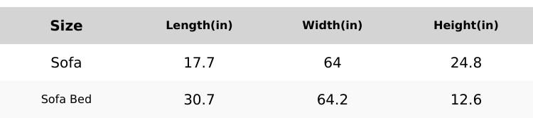 Walsunny 64'' Small Convertible Couch Bed Loveseat,  Modern Futon Recliner Sleeper, Lazy Futon Set for Living Room, Office, Apartment