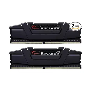 G.SKILL Ripjaws V Series (Intel XMP) DDR4 RAM 32GB (2x16GB) 3200MT/s CL16-18-18-38 1.35V Desktop Computer Memory UDIMM - Black (F4-3200C16D-32GVK)