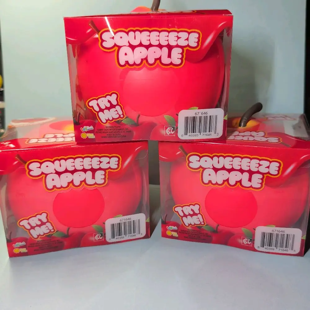 JUMBO Sunny Days Squeeze Apple Stress Relief Toy, Fidget Toy for Ages 3+