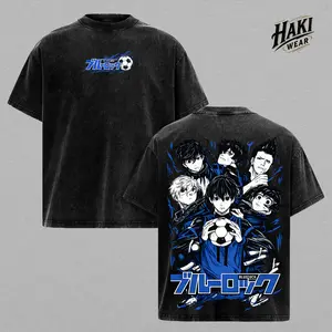 Isagi Bachira Rin Nagi Blue Lock shirt, anime soccer graphic tee, Blue Lock streetwear vintage grey oversized unisex gift