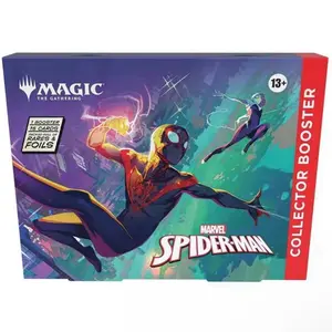 Magic The Gathering Marvel's Spider-Man Collector Booster Omega Sealed 1 Booster & 15 Cards with 10 Foils for Ages 13+