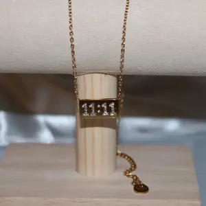 Wish Necklace with 11:11 Pendant and Dainty Gold Chain for Everyday Wear