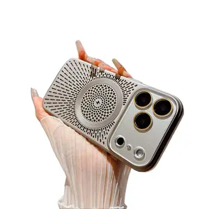 MagSafe Breathable Mesh Case for iPhone| Hollow Heat Dissipation + 9 Premium Colors (Fits 12-17) mobile cover unique fashion pc glam phone