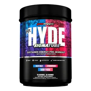 Mr. Hyde Signature Pre-Workout Supplement with Creatine, Multi-Flavor, 72 Servings for Fitness