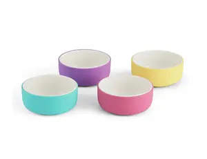 Elk and Friends Porcelain Bowls with Silicone Sleeves | Microwave & Dishwasher Safe | Non Slip Dinnerware | Snack Dishes