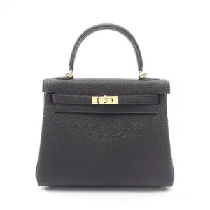 Pre-owned HERMÈS Calfskin Shoulder Bags Hermes Kelly25 Togo Handbag