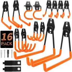 Assorted Garage Hooks Bundle, Steel Heavy Duty Garage Storage Hook,garage accessories tools and gadgets for him,house accessories