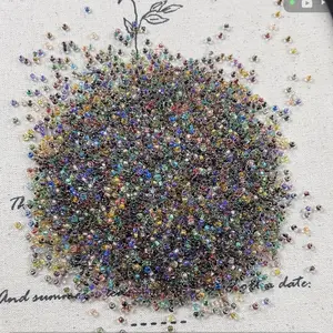 2mm Two-tone Dyed Core Glass Seed Beads - 20 Colors