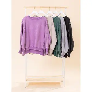 Pickled Bat Sleeve High and Low Wool Sweater