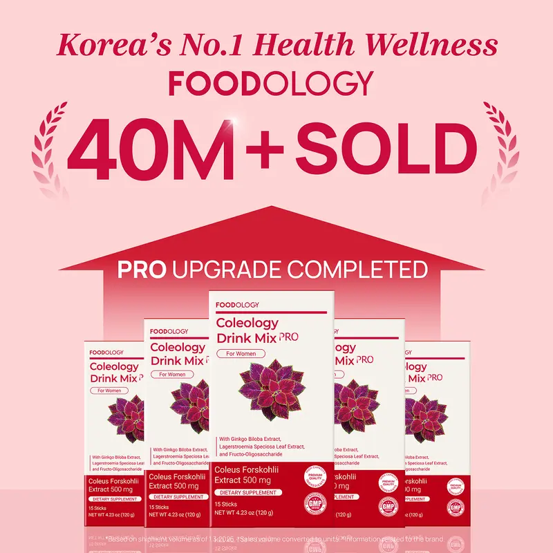 FOODOLOGY] Coleology Drink Mix PRO+Bottle, Refreshing and Easily