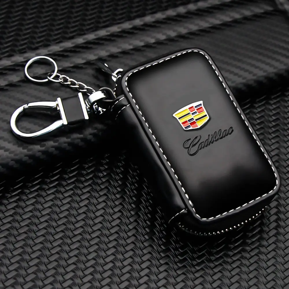 Cadillac Car Key Holder Case, Multi-Functional High-Quality Anti-Scratch Durable Key Cover, Key Covers For Car Keys, Lightweight Portable Waist Bag Attachment, Car Key Protector, Car Key Accessory, Key Fob Protector