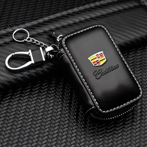 Cadillac Car Key Holder Case, Multi-Functional High-Quality Anti-Scratch Durable Key Cover, Lightweight Portable Waist Bag Attachment, Car Key Protector, Car Key Accessory, Key Fob Protector