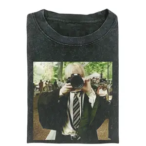 Draco Malfoy Camera Shirt, Slytherin Aesthetic Graphic Tee, Wizard School Photography Scene T-Shirt, Dark Academia Retro Shirt, Gift for Men, Gift for Women, Crew Neck T-shirt, Trending T-shirt
