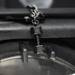 GTHIC Vintage Me VS Me Stainless Steel Dumbbell Bracelet for Men Fashion Accessory Daily Wear