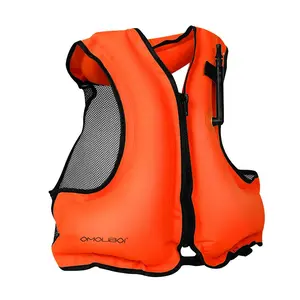 Inflatable Buoyancy Vest, Outdoor Snorkeling, Family Swimming, Summer Water Sports Gear, Essential Waterproof Equipment。snorkeling vest for beginners。lightweight life jacket。inflatable snorkel vest。portable foldable buoyancy ai