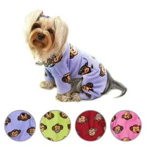 Klippo Silly Monkey Fleece Turtleneck Dog Pajamas - Soft and Comfortable Design, Ideal for All Seasons, Perfect for Casual Wear
