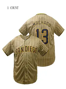 Men Women Loose Fit Breathable Athletic Top Baseball Jersey, Sporty Short Sleeve SAN DIEGO Embroidered Letter Design Baseball Shirt, All-Season Outdoor Training Wear,Casual Wear, Sportswear Top