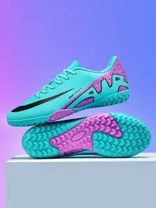 Men Women High-End Football Shoes, Anti-Slip Durable Outdoor Lawn Soccer Shoes, Super Grip Support, Fashionable Sporty Style