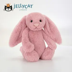 Jellycat Bashful Bunny Plush with Jellycat Gift Bag – Super Soft Pink Rabbit Stuffed Animal, Cute Gift for Kids, Girls, Women & Plush Collectors, Baby Shower Gift, Nursery Decor, US Stock
