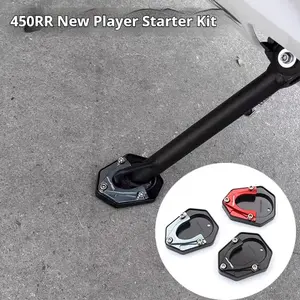 For KOVE 450R/450RR Motorcycle Enlarged and Widened Sidestand Non-slip Brake Footrest Pad Block