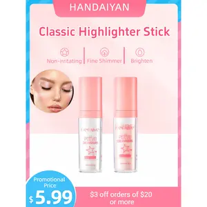 HANDAIYAN Polvo De Hadas Shimmer Highlighter Set, 4 Shades Face & Body Glitter Powder, Fairy Dust Patting & Spray Highlighter Makeup tiktokshopspringglowup