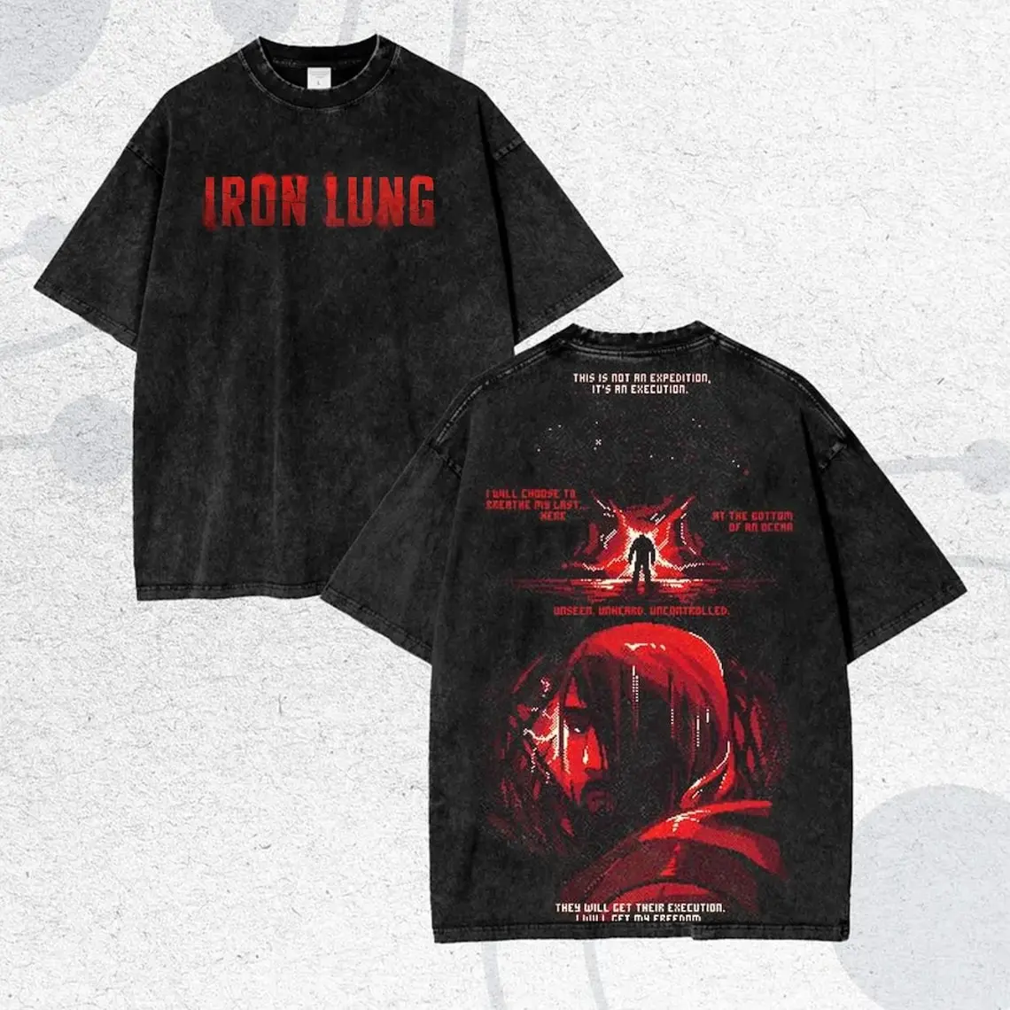 Iron Lung Vintage Comfort Colors Tshirt, Markiplier Merch, Horror Game, Gift For Fan