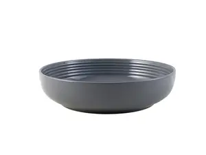 Chiara Stoneware Round Gray Dinner Bowl Tableware Serving