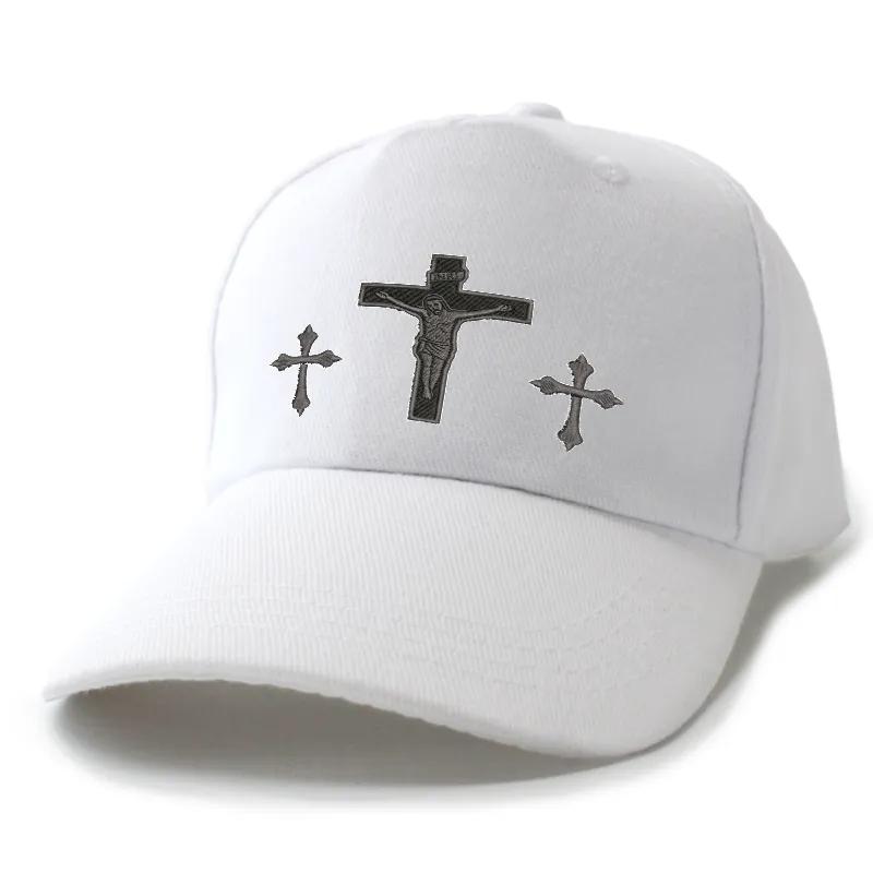 Cross & Jesus Printed pattern Men's and women's Hat - Religious Faith Baseball Cap, Spiritual Streetwear,Perfect Gift