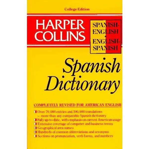 USED Book - Harper Collins Spanish Dictionary/Spanish-English English-Spanish (HarperCollins Bilingual Dictionaries) (Spanish and English Edition) (English and Spanish Edition) by HarperCollins (Paperback) - english