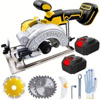 yelllow  Brushless circular saw set +2 batteries‌
