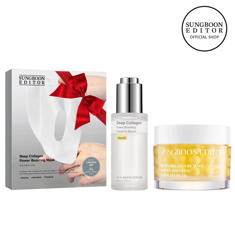 [Sungboon] The OG Collagen Rejuvenate Lift Kit – Needling Cream, Volufiline Serum & No.1 Mask for Glazed Skin Routine