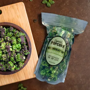 Large Gourmet Mint Chocolate Chip Popcorn Bag