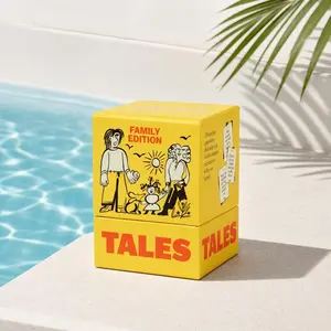TALES Family Edition - 150 Conversation Cards for Family Games, Dinners, and Gatherings - Perfect for Adults Teens and Kids - Prompts for Meaningful Connections