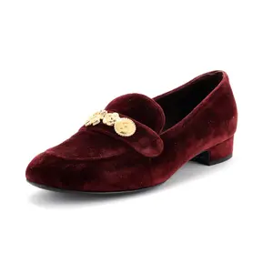 Pre-owned Chanel Women's Lucky Charms Loafers Velvet by Rebag