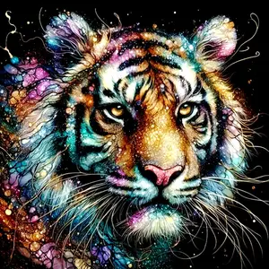 Tiger Animal Diamond Painting Kit Square Round Diamond 5D DIY Cross Embroidery Handmade Art Adult Exquisite Gift Home Decor Cross Stitch Kits