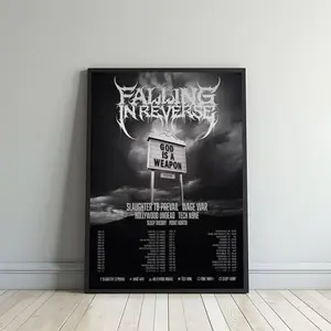 [Sale Up To 55%] - [Unfamed] - Falling In Reverse God Is A Weapon Tour 2025 US And Canada Poster