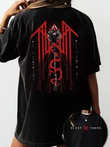 Limited Sleep Token 2025 Tour Merch T-Shirt, Trendy Sleep Token Streetwear Top Casual Y2K T-Shirt vintage, Gift for Men for Woman