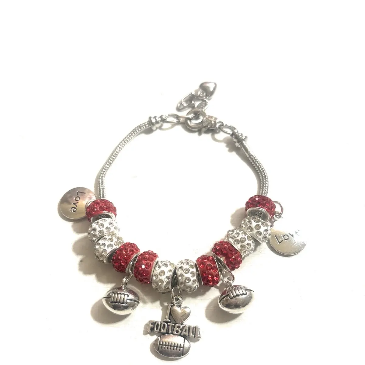 I Love Football Bracelet