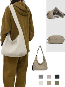 Women's Oxford Fabric Crossbody Bag, Cross Body Bags, Casual Daily Commute & Party Handbag, Simple Design Single Shoulder Purse for Ladies, Adjustable Strap Bag