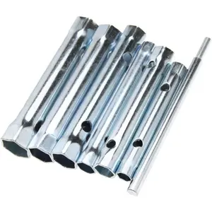 6 count Dual-Ended Wrench Socket Plumber  Nut Tap Spark Plug Spanner Set Extended Spark Plug Wrench