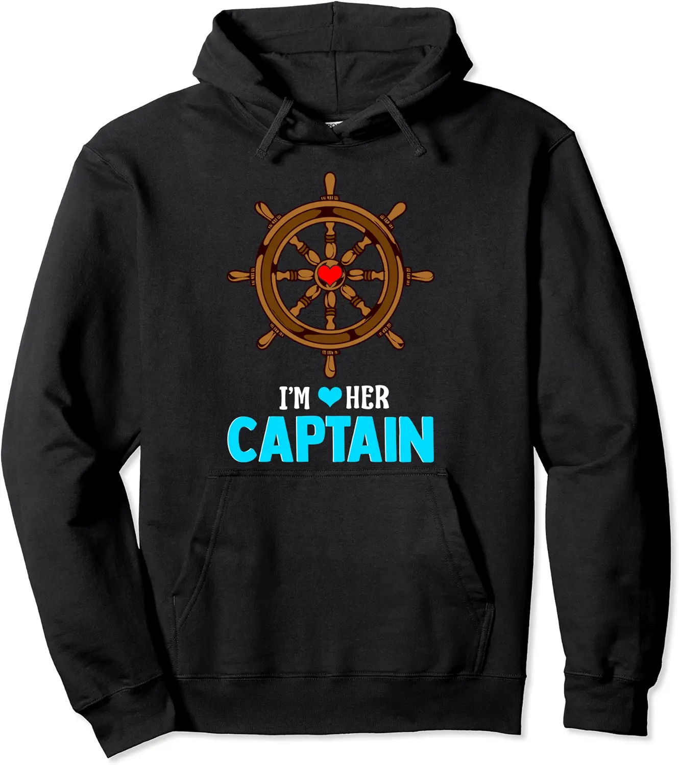 I'm Her Captain Cute Matching Couples Valentine's Day Pullover Hoodie - Feliciabr Shop 66B083PTTN29