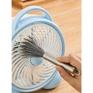 1pc Multi-Purpose Long Handle Hanging Cleaning Brush Stainless Steel No Power Required Convenient Cleaning Tool For Living Spaces